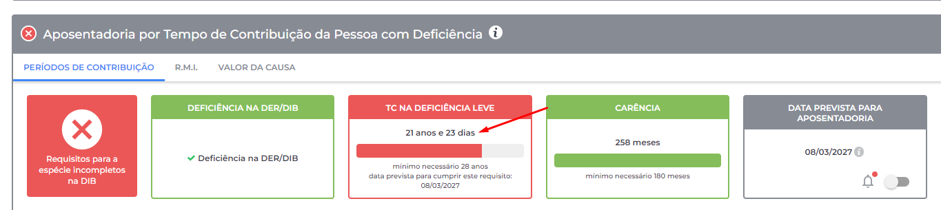 Aposentadoria da pessoa com deficiência por tempo de contribuição