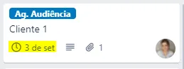 Data de entrega no Trello