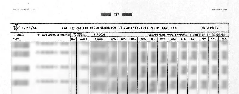 O que é a microficha do INSS