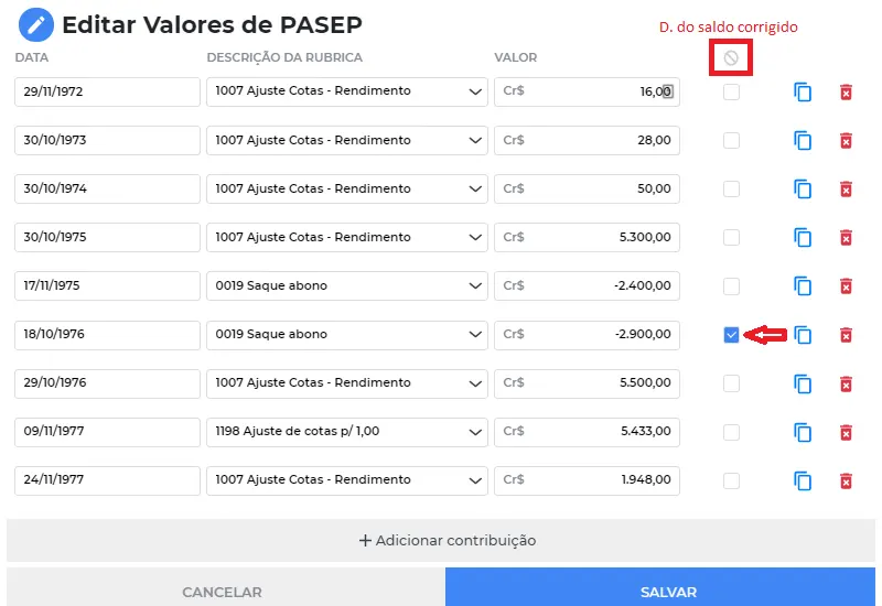 Como calcular revisão do PASEP