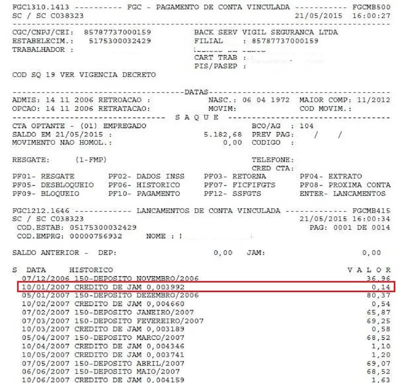 como ajuizar ação de revisão do FGTS