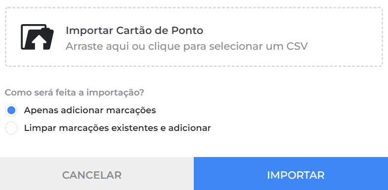 apuração cartão de ponto