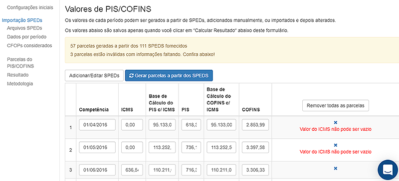 Como excluir o ICMS da base de cálculo do PIS e da COFINS no SPED Contribuições?