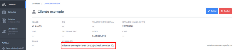 Como usar o CJMail do Cálculo Jurídico