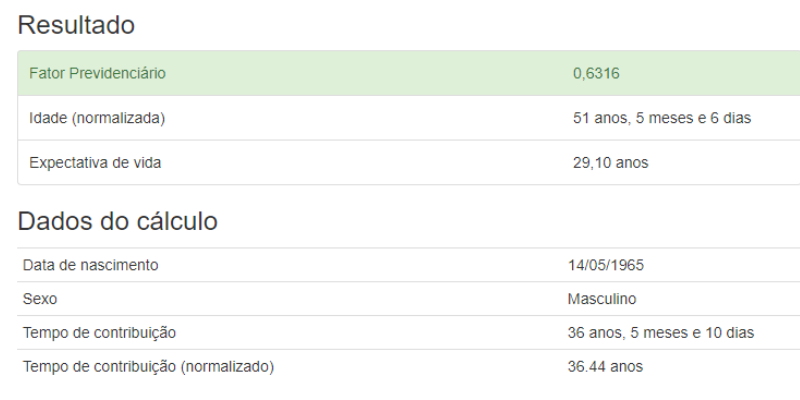 Como calcular fator previdenciário grátis