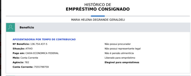 Como tirar histórico de consignações INSS