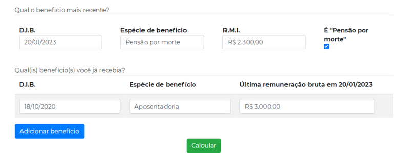 Como calcular pensão por morte grátis