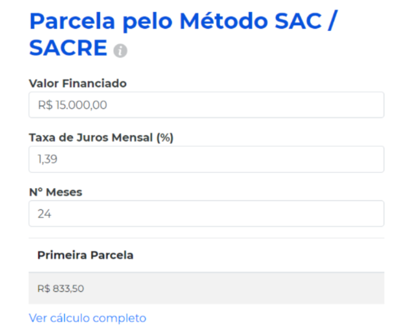 Como calcular parcelas no sistema de amortização SAC