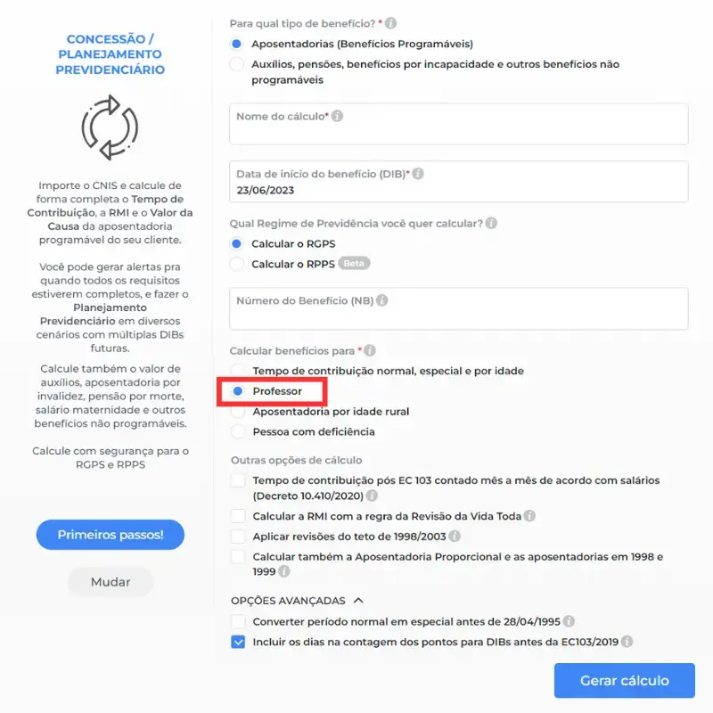 Como calcular a aposentadoria do professor