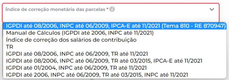 Como calcular correção monetária na liquidação de sentença previdenciária