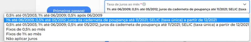 Como calcular juros no cálculo de liquidação de sentença previdenciária