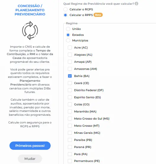 Como calcular RPPS do estado da Bahia