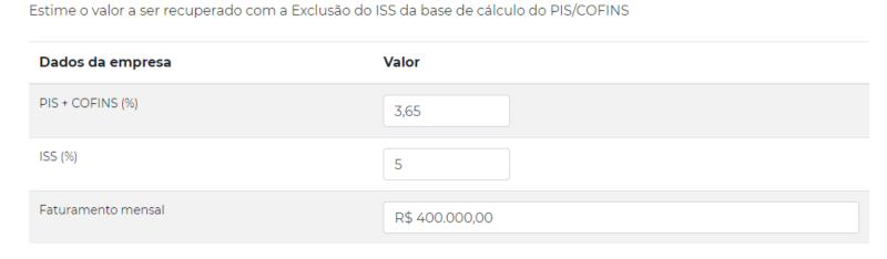 Como calcular a exclusão do ISS da base de cálculo do PIS/COFINS