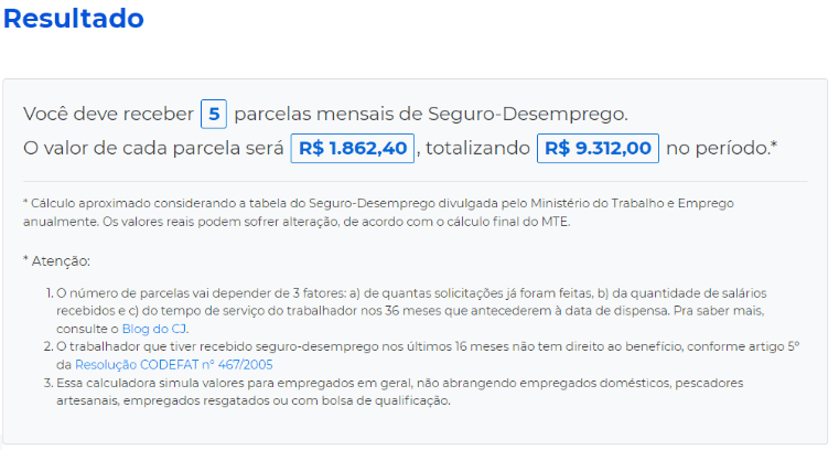 Parcelas e valor a receber do seguro-desemprego para quem ganha 2500