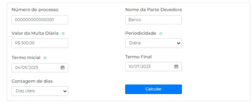 Como calcular multa diária astreintes