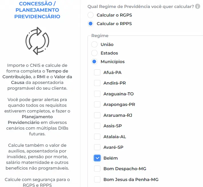 Como fazer o cálculo da aposentadoria do servidor do município de Belém