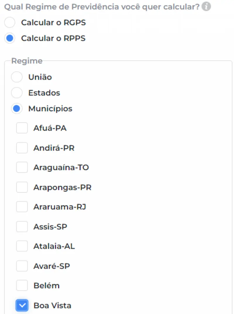 Como fazer o cálculo da aposentadoria do servidor do município de Boa Vista