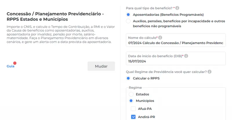 Como fazer o cálculo da aposentadoria do servidor do município de Andirá