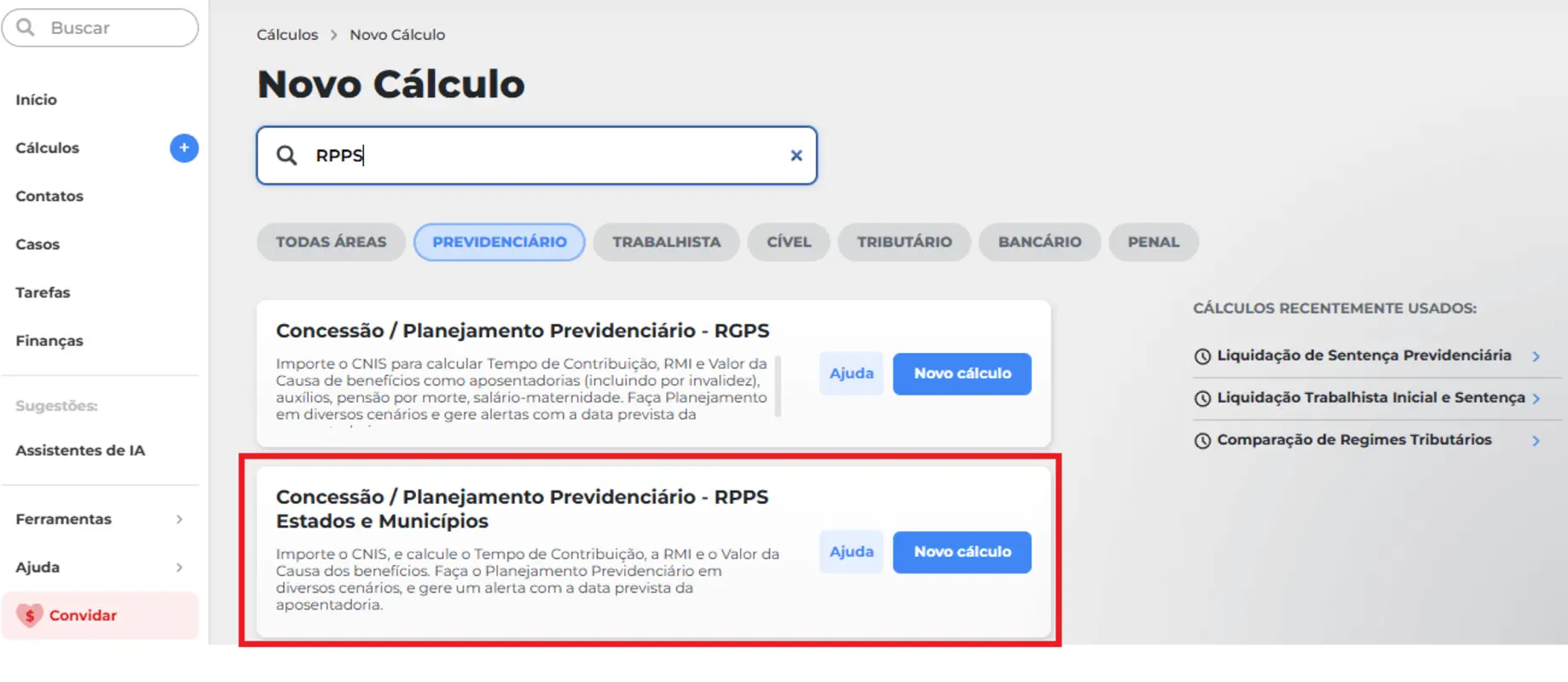 Novo calculo de Concessao Planejamento Previdenciário RPPS