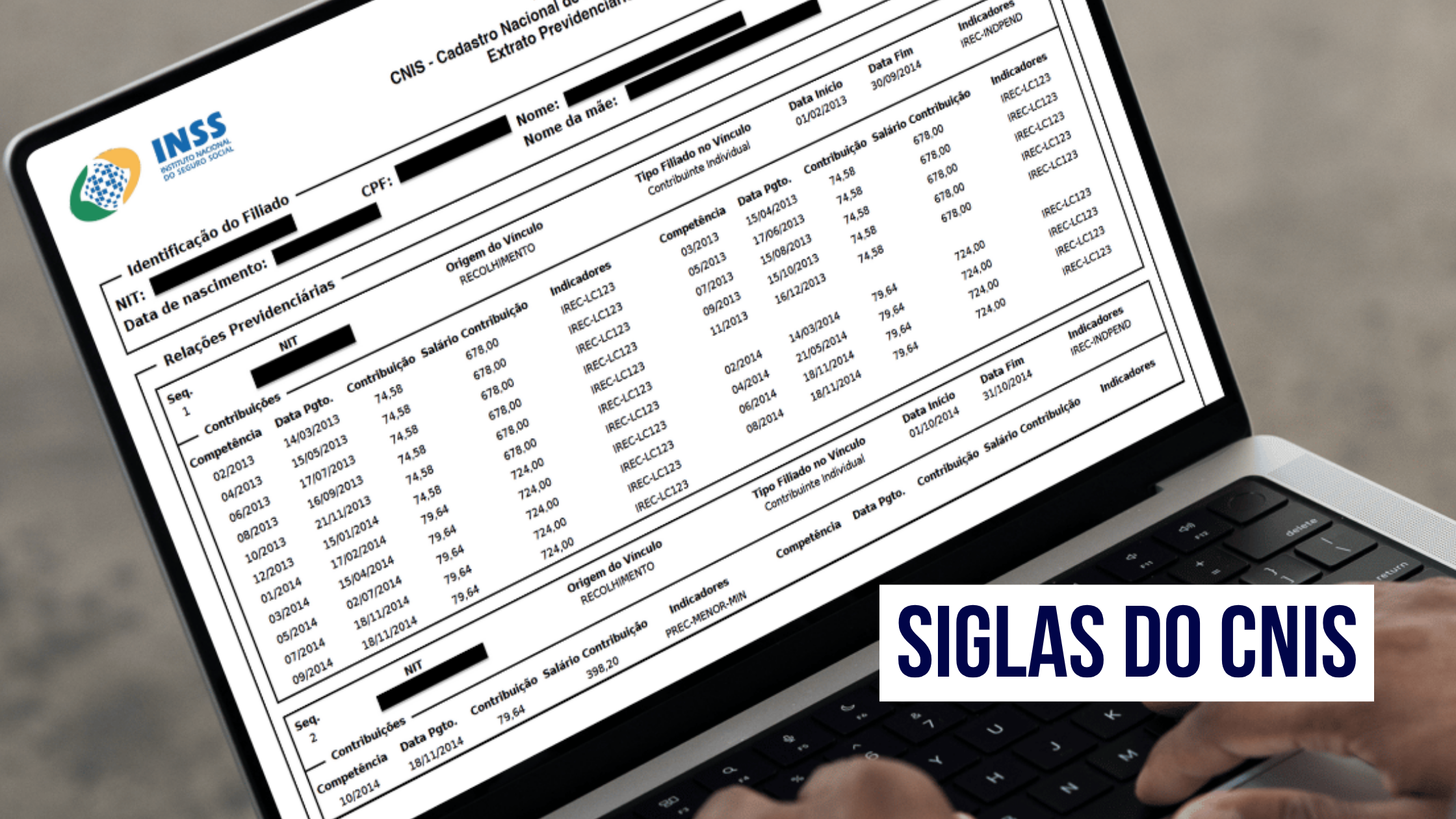 Post Siglas do CNIS: o que significam esses indicadores? - Blog do CJ