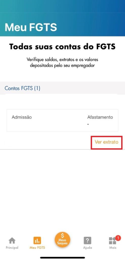Aplicativo FGTS Todas suas contas