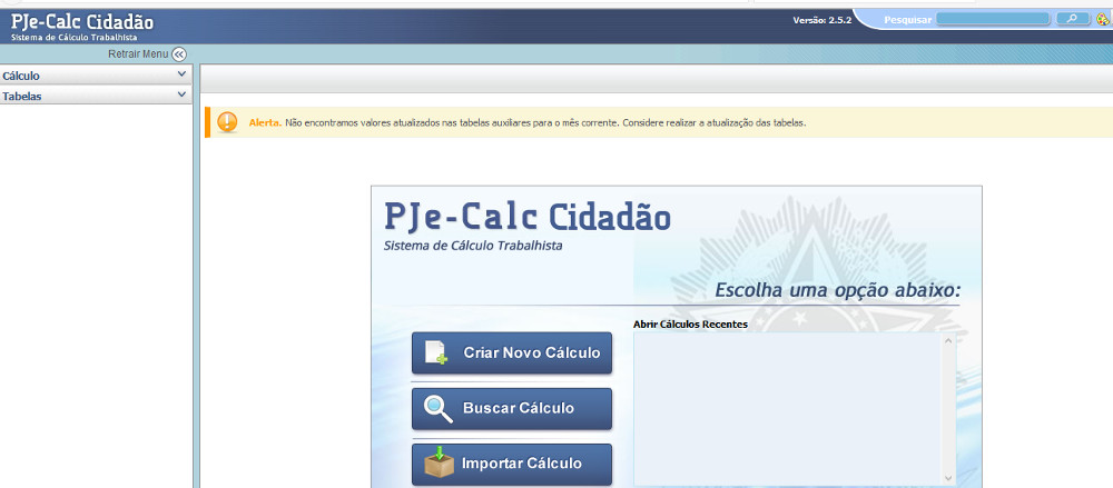 Instalar PJeCalc